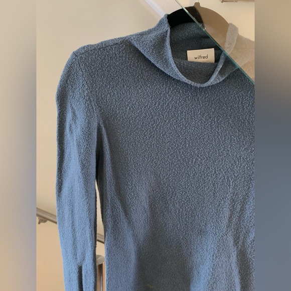 Wilfred Blue Turtleneck Sweater - Picture 2 of 2